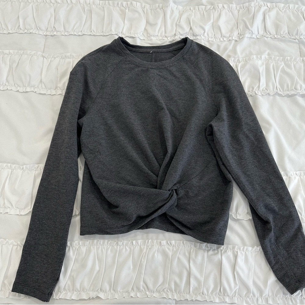 lululemon athletica Dark Gray Long Sleeve Top